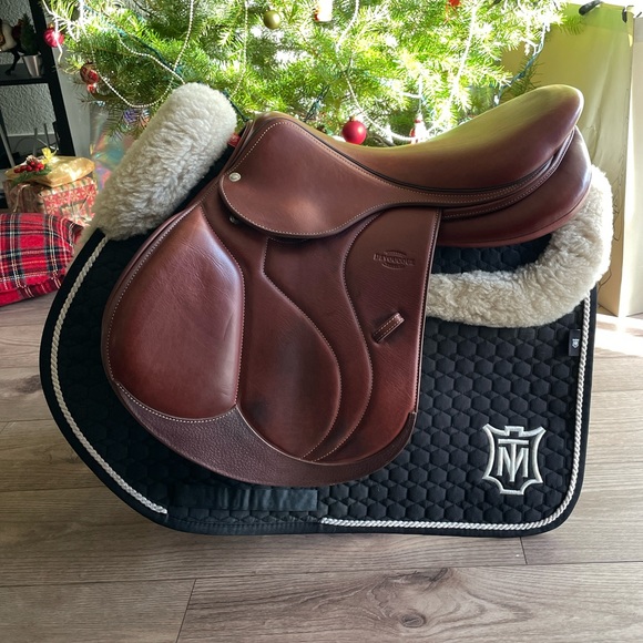 Mattes sheepskin jumping saddle pad black - Picture 5 of 15